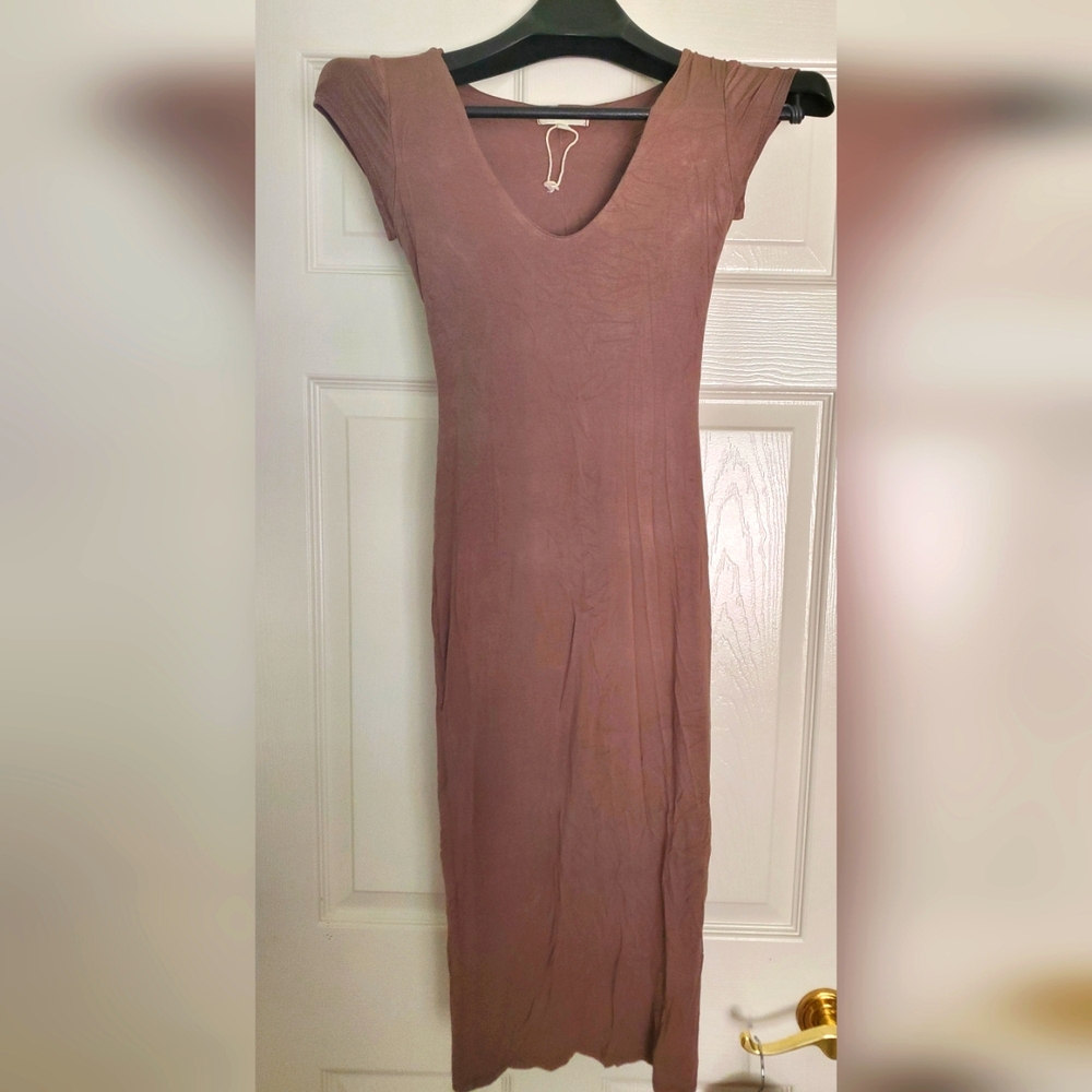 See You Monday Brown Womens Body Con Dress  XS